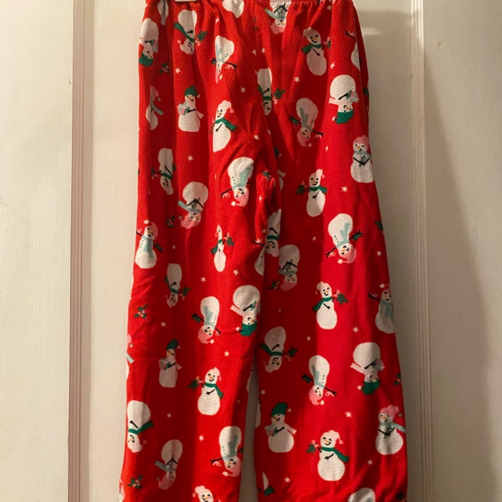 Snowman pajama pants